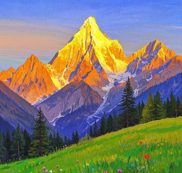 tranh phong cảnh vùng cao 14