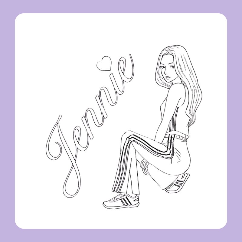 tranh tô màu blackpink chibi (11)
