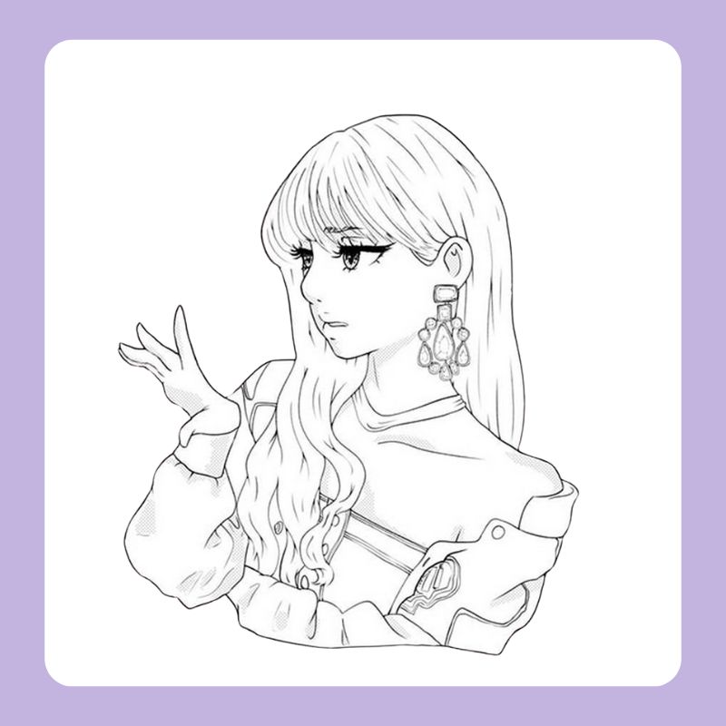 tranh tô màu blackpink chibi (16)