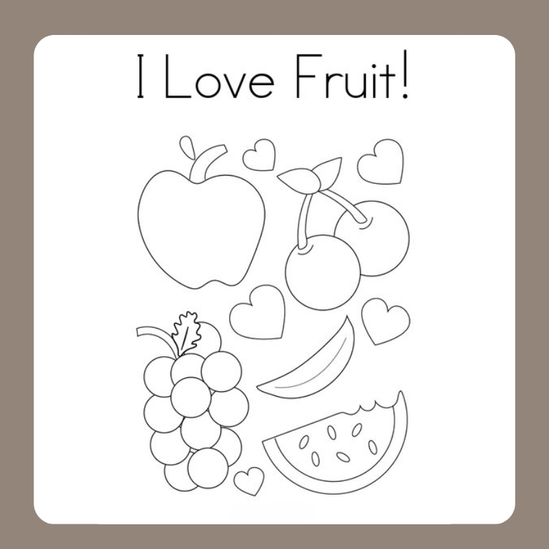 tranh tô màu các loại quả 22