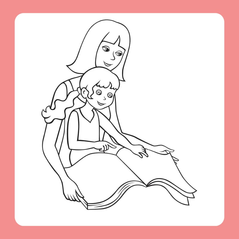 tranh tô màu chân dung mẹ (16)