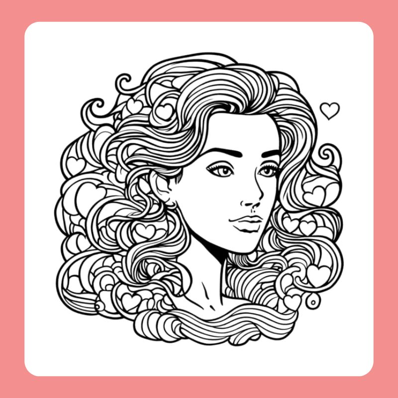 tranh tô màu chân dung mẹ (17)