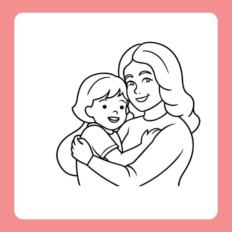 tranh tô màu chân dung mẹ (19)