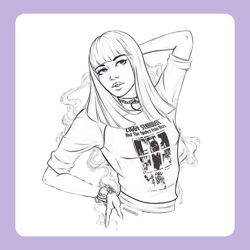 tranh tô màu chibi blackpink