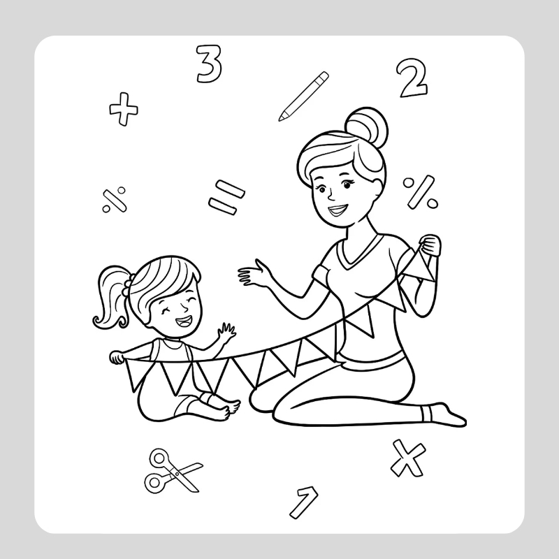 tranh tô màu cô giáo mầm non 15