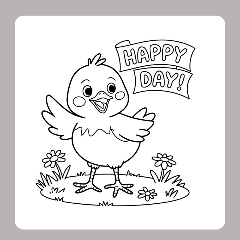 tranh tô màu con gà con (21)