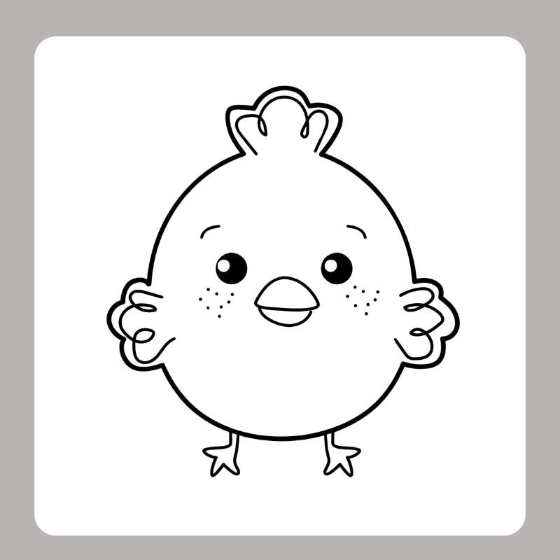 tranh tô màu con gà con (23)