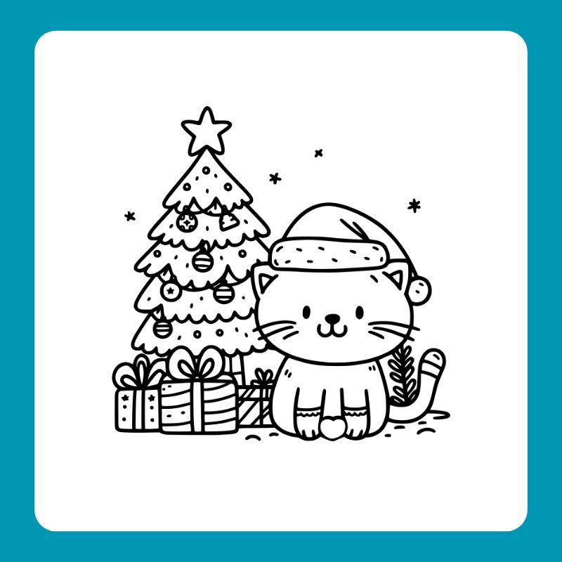 tranh tô màu con mèo (13)