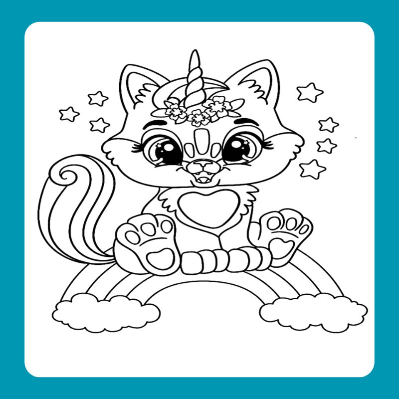 tranh tô màu con mèo (17)