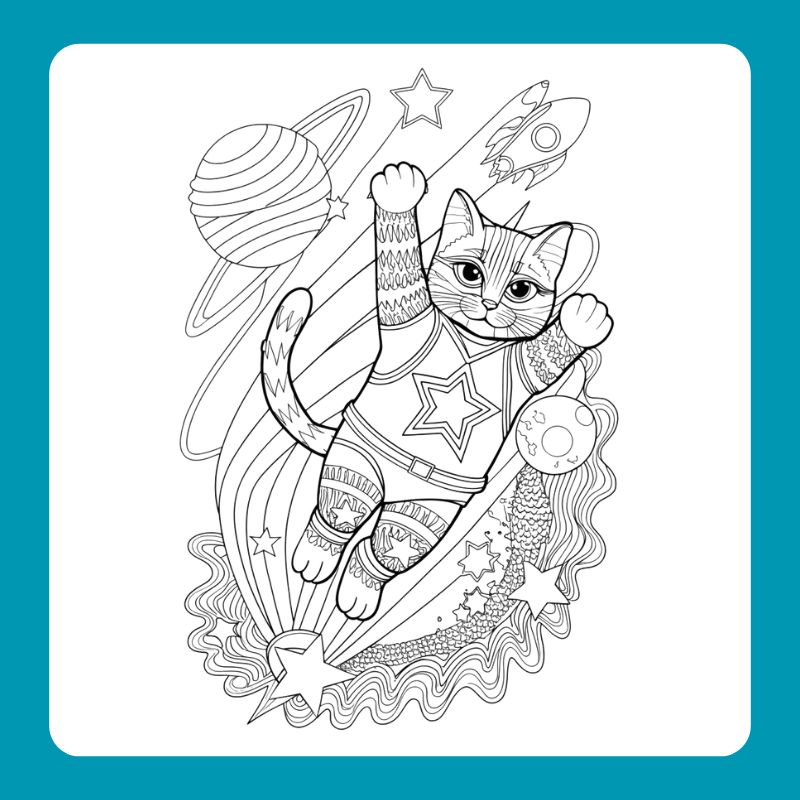 tranh tô màu con mèo (19)