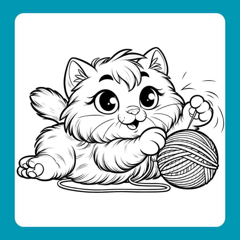 tranh tô màu con mèo (20)