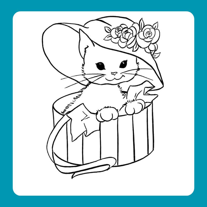 tranh tô màu con mèo (21)