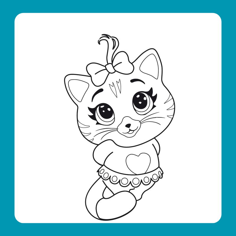 tranh tô màu con mèo (22)