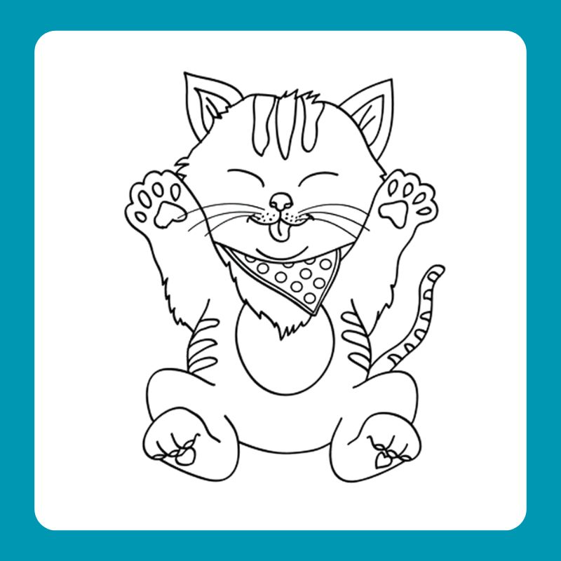 tranh tô màu con mèo (23)