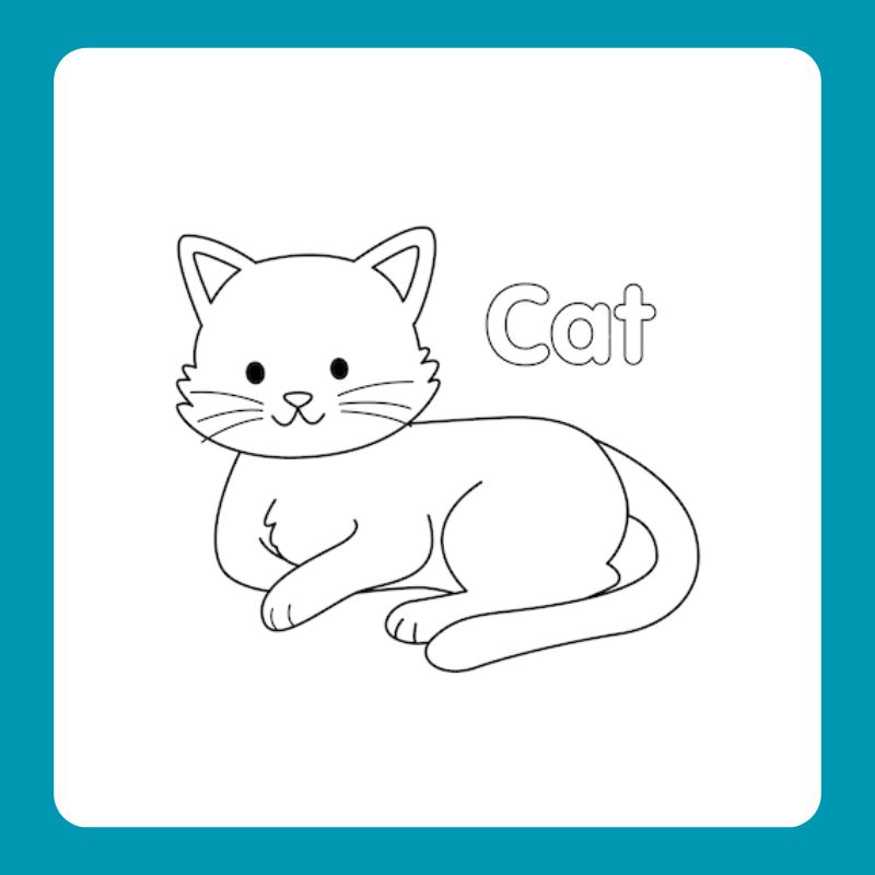 tranh tô màu con mèo (5)