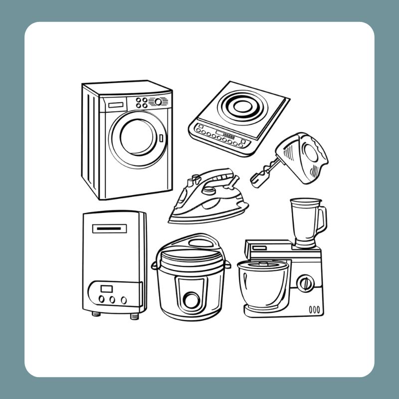 tranh tô màu đồ dùng gia đình (1)