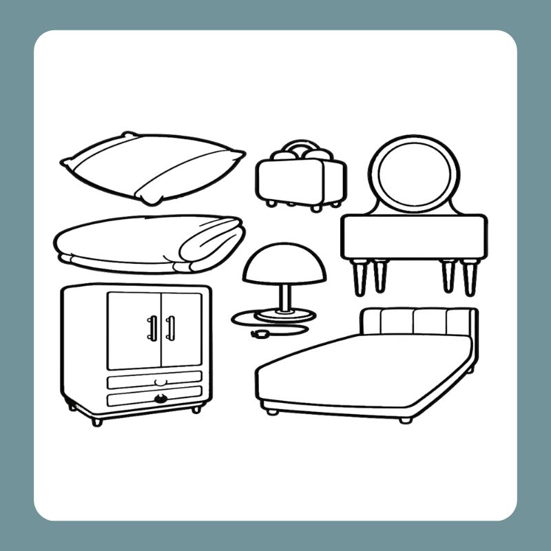 tranh tô màu đồ dùng gia đình (13)