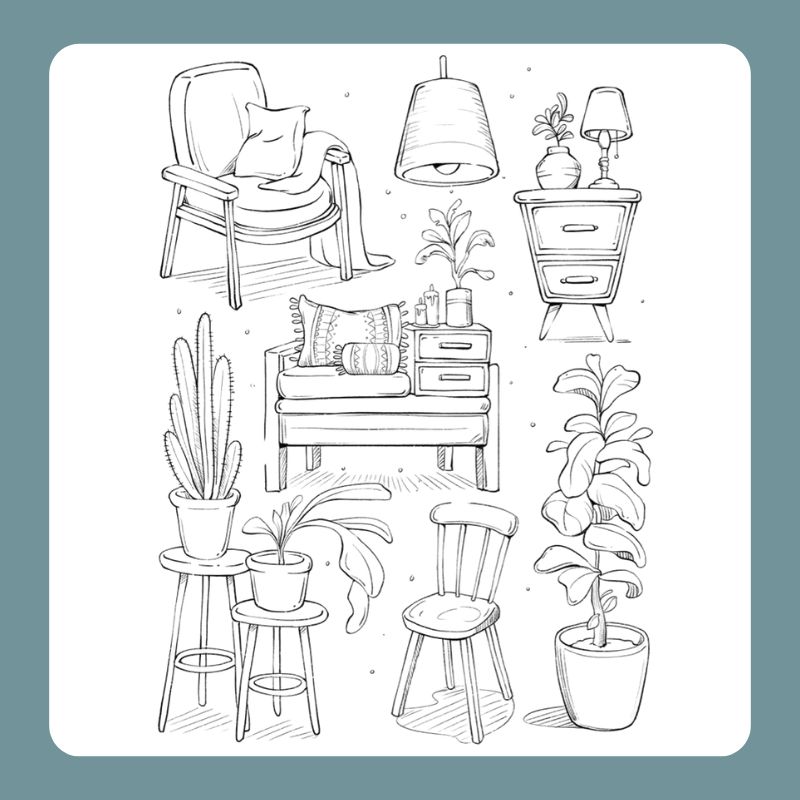 tranh tô màu đồ dùng gia đình (6)