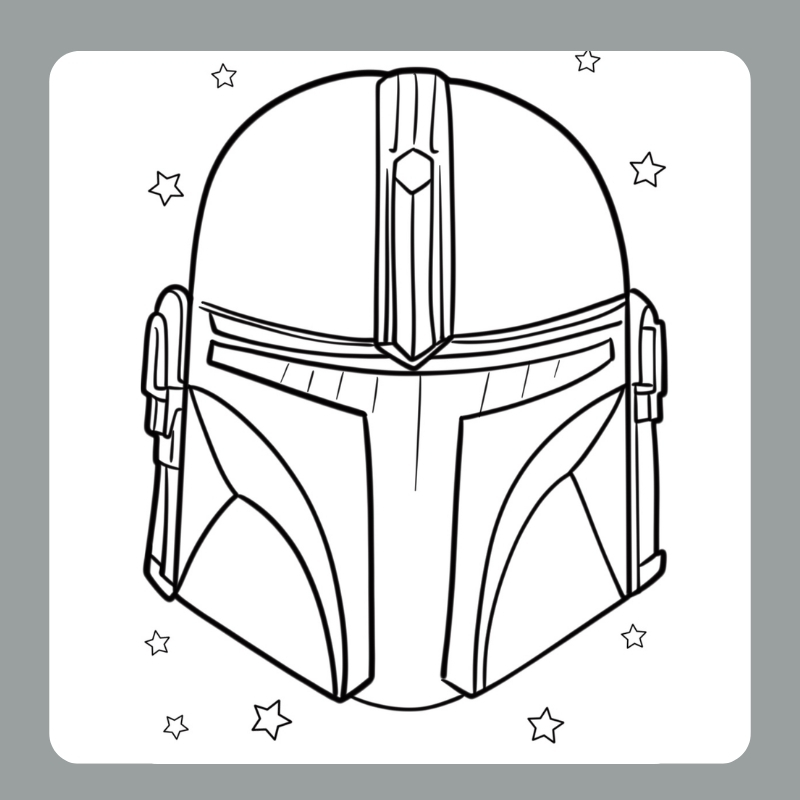 tranh tô màu mũ bảo hiểm​ 17