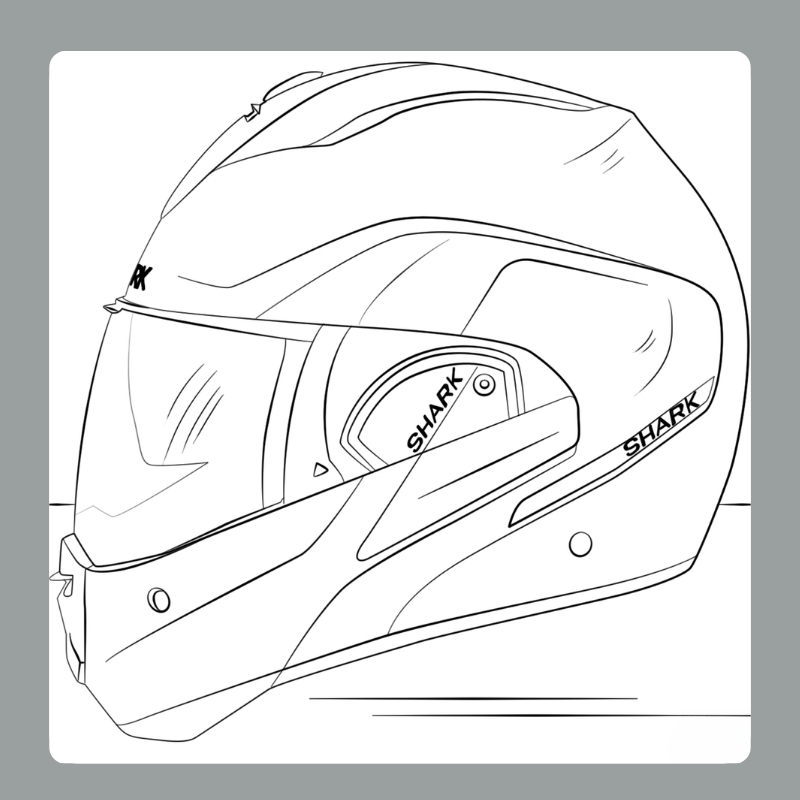 tranh tô màu mũ bảo hiểm​ 20