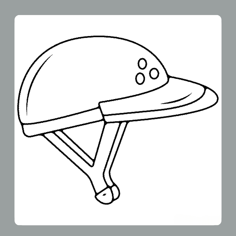 tranh tô màu mũ bảo hiểm​ 4