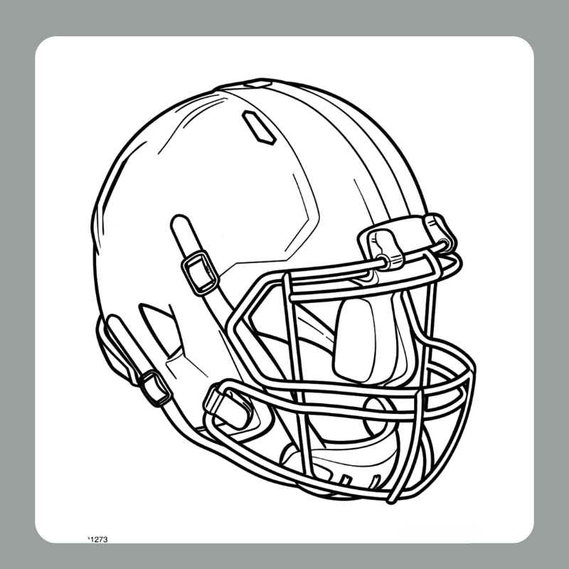 tranh tô màu mũ bảo hiểm​ 9