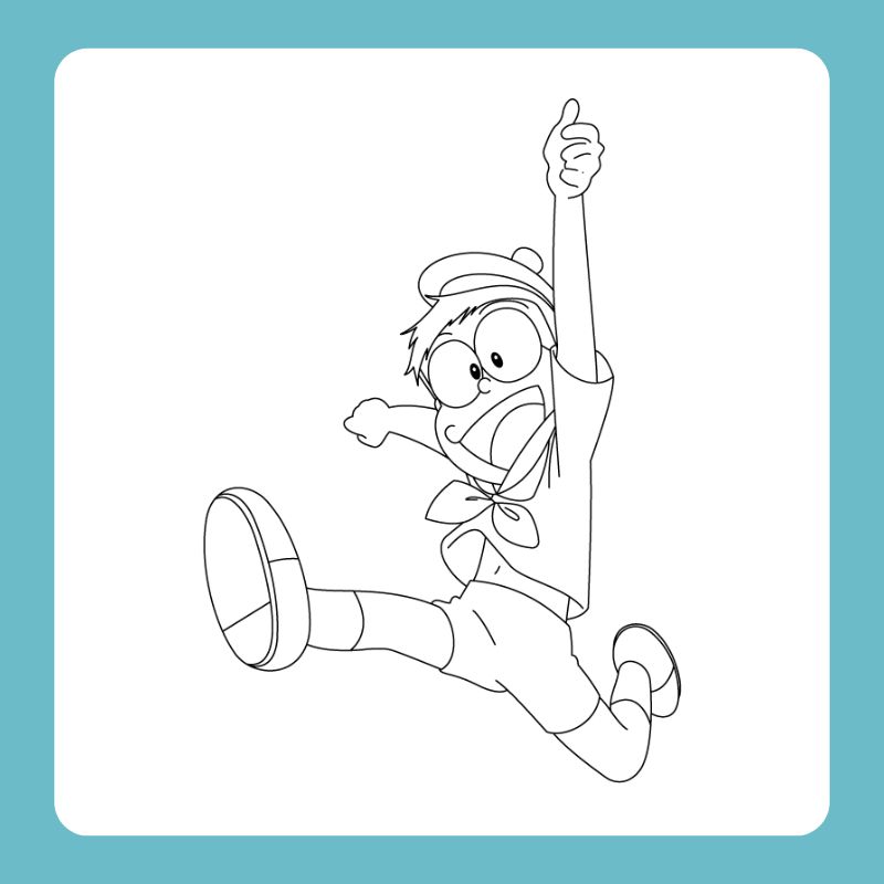 tranh tô màu nobita (10)