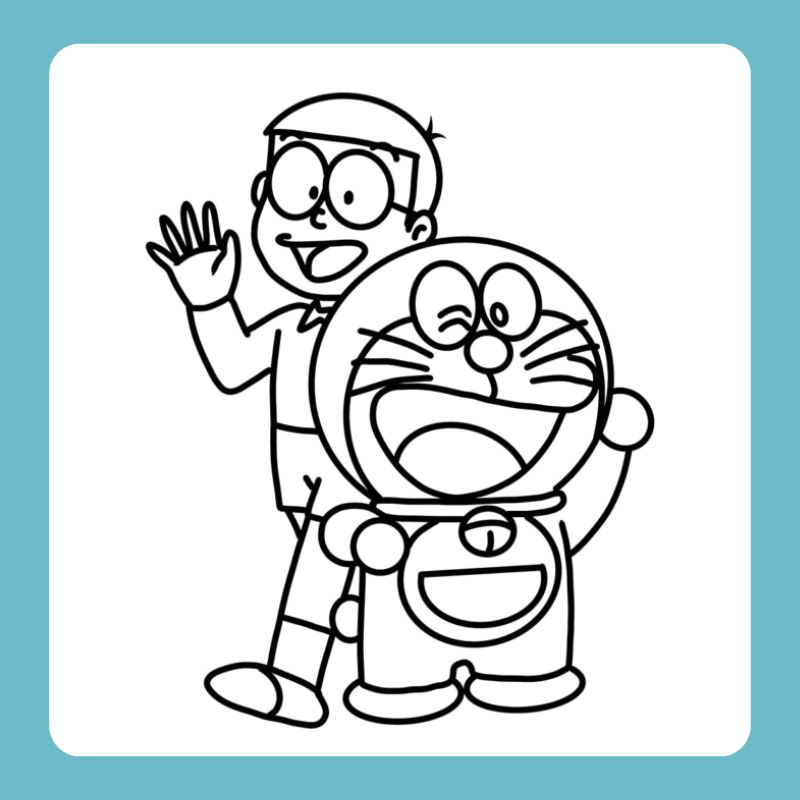 tranh tô màu nobita (2)