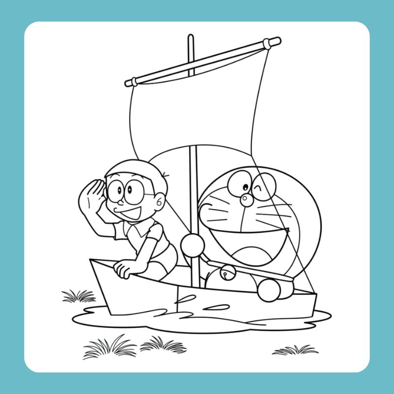 tranh tô màu nobita (5)