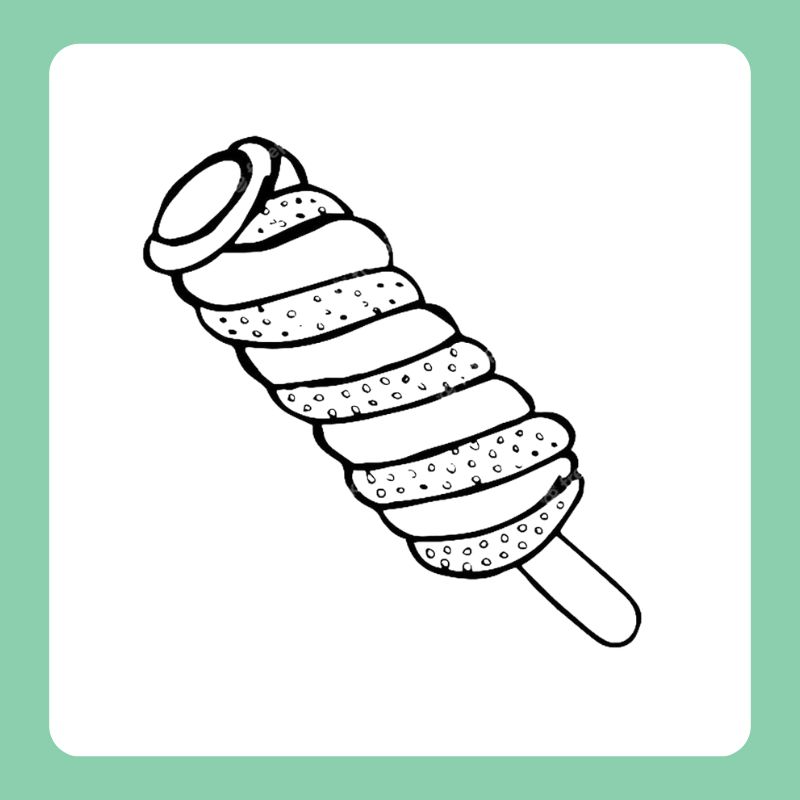 tranh tô màu que kem