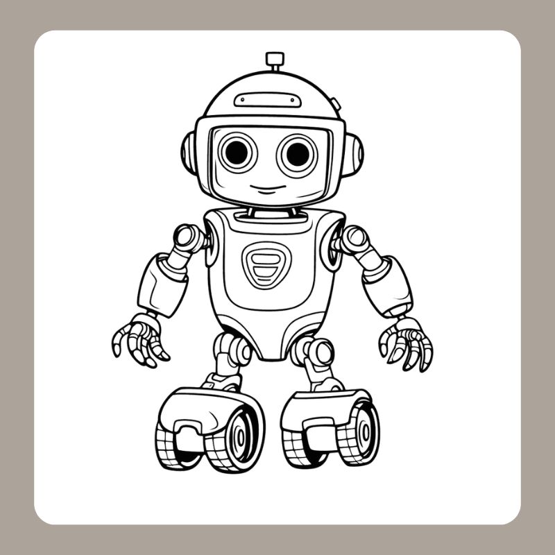 tranh tô màu robot (15)