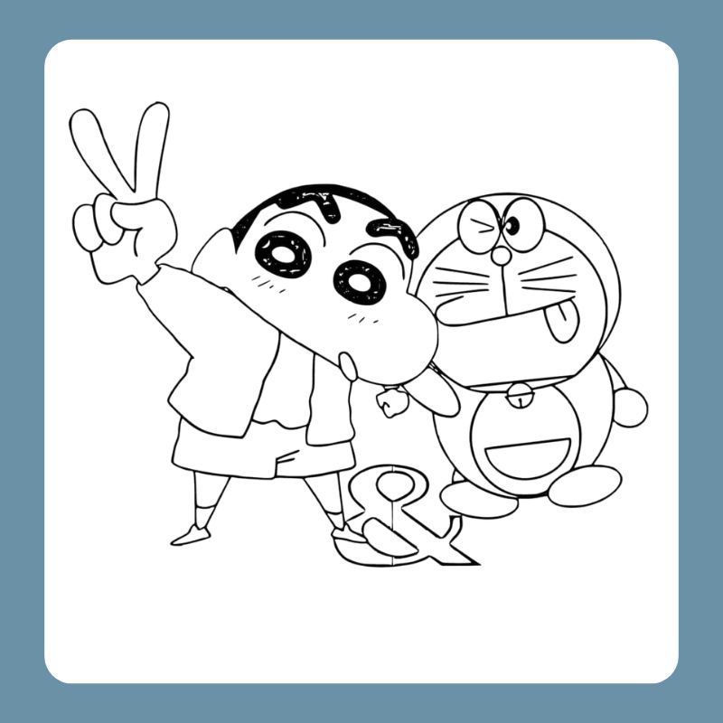 tranh tô màu shin cậu bé bút chì (1)