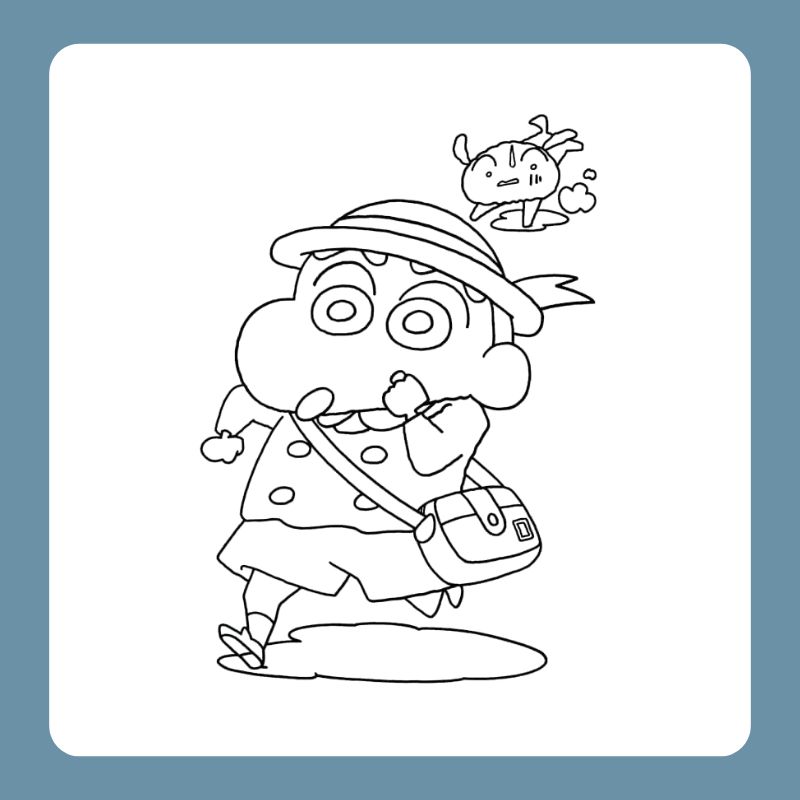 tranh tô màu shin cậu bé bút chì (10)