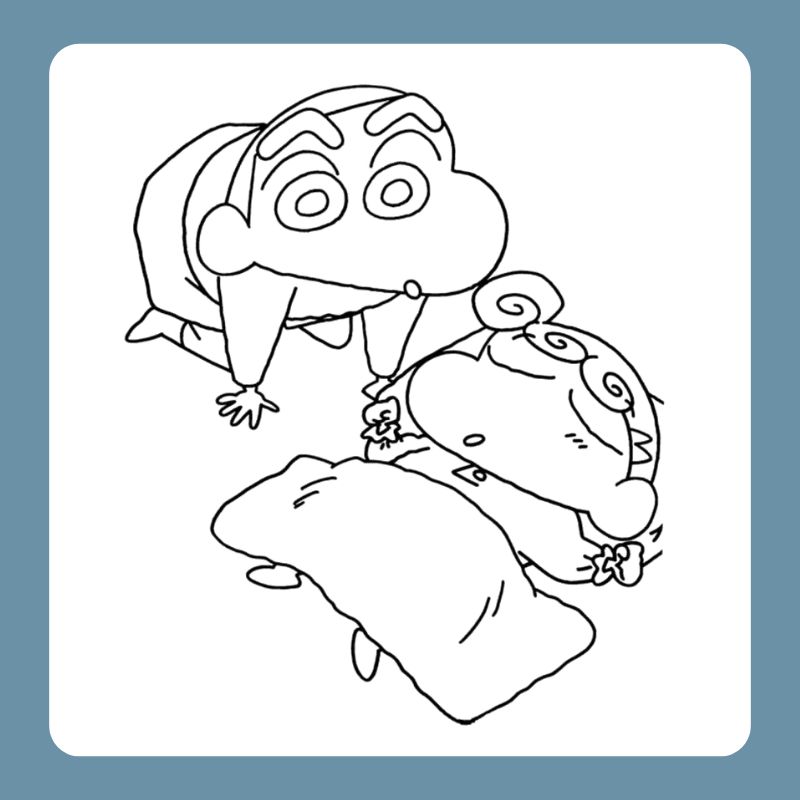 tranh tô màu shin cậu bé bút chì (13)