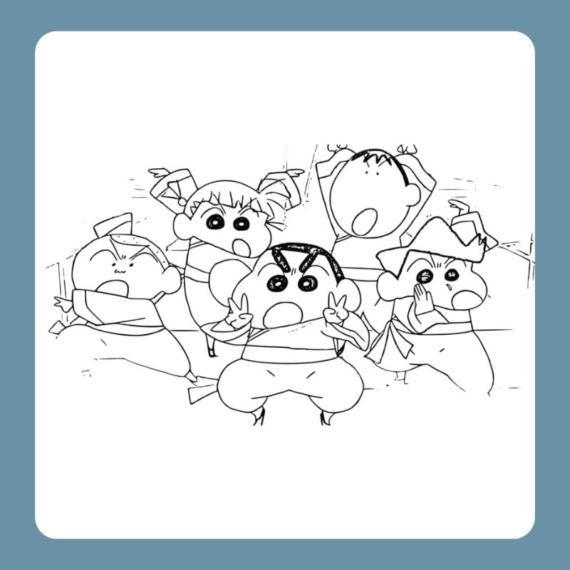 tranh tô màu shin cậu bé bút chì (2)