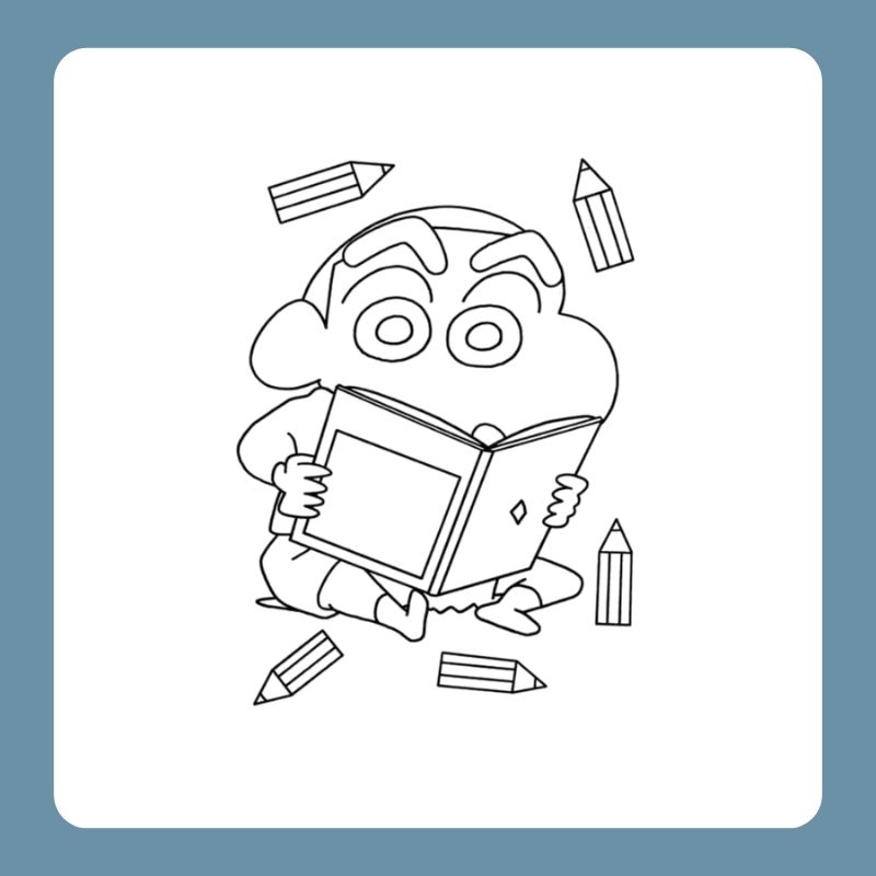 tranh tô màu shin cậu bé bút chì (28)