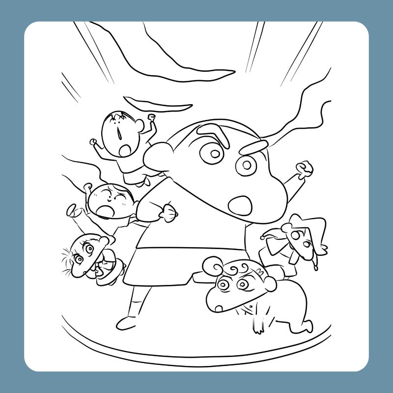 tranh tô màu shin cậu bé bút chì (30)