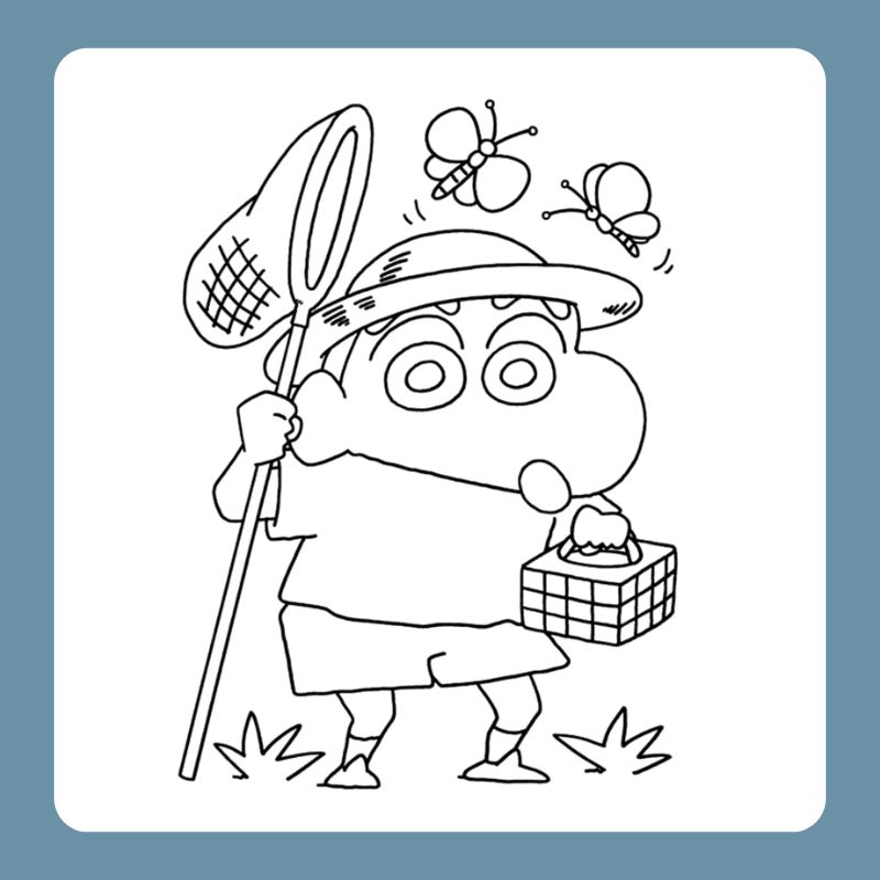 tranh tô màu shin cậu bé bút chì (7)