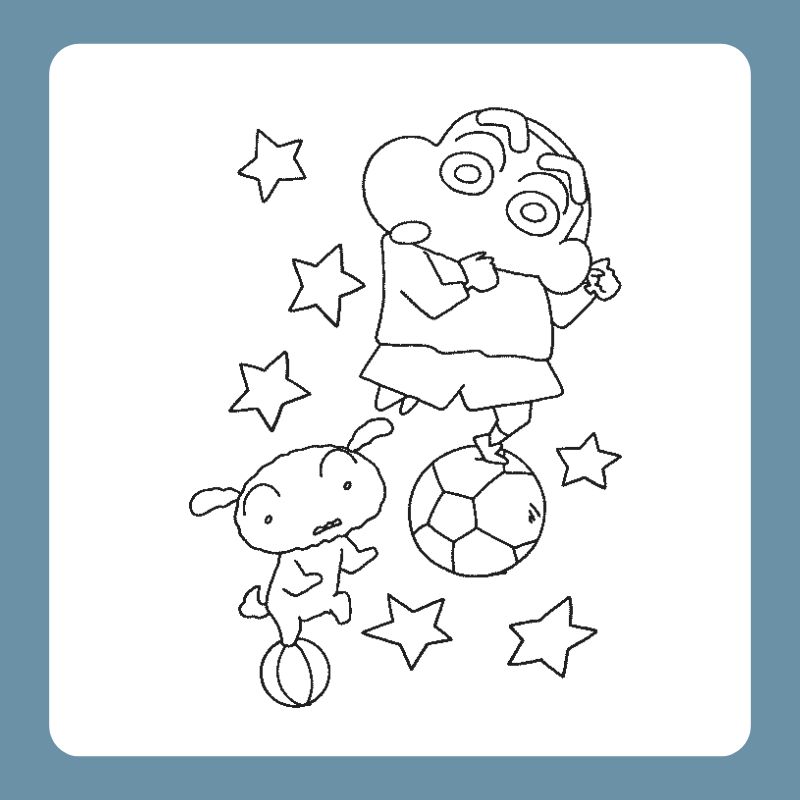 tranh tô màu shin cậu bé bút chì (9)