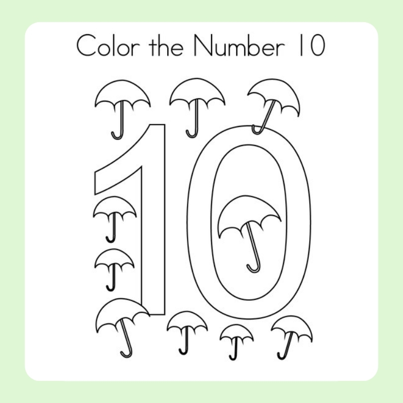 tranh tô màu số 10