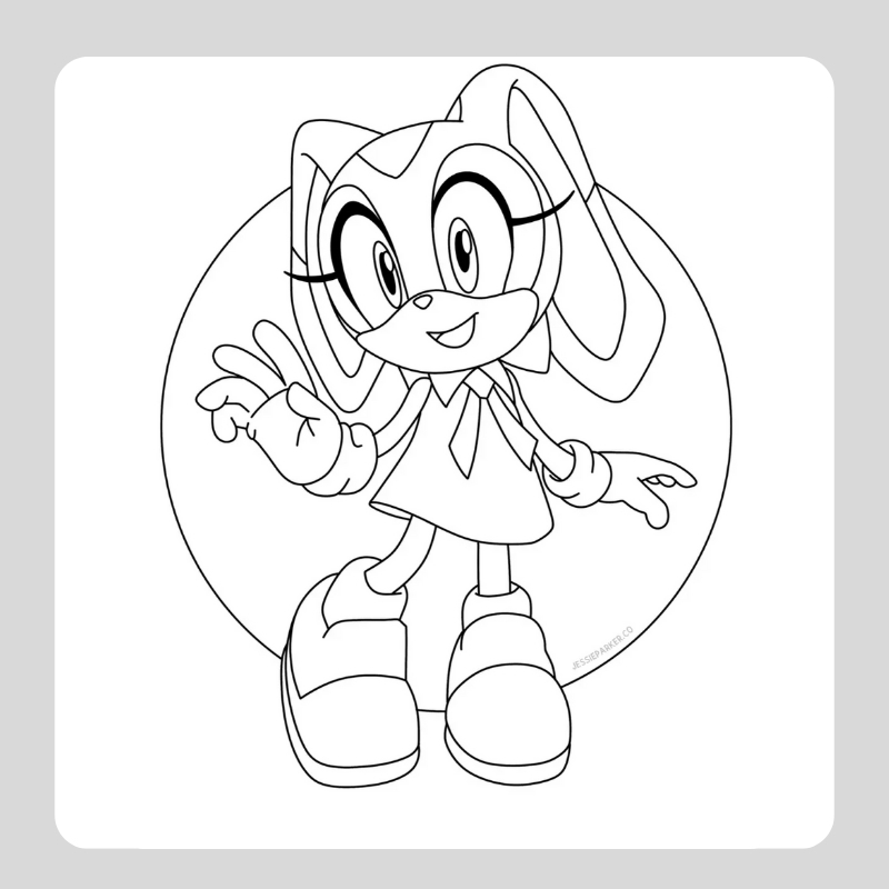 tranh tô màu sonic 11