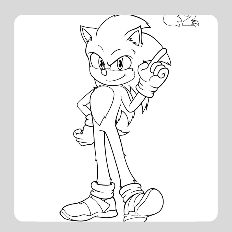 tranh tô màu sonic 13