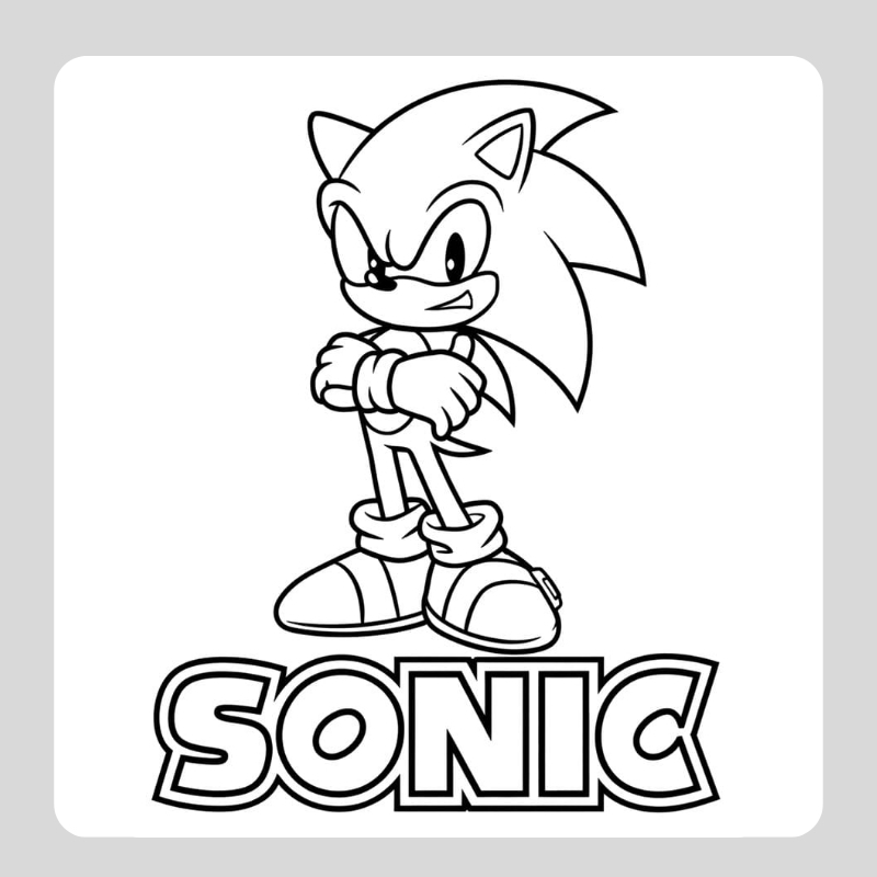 tranh tô màu sonic 2