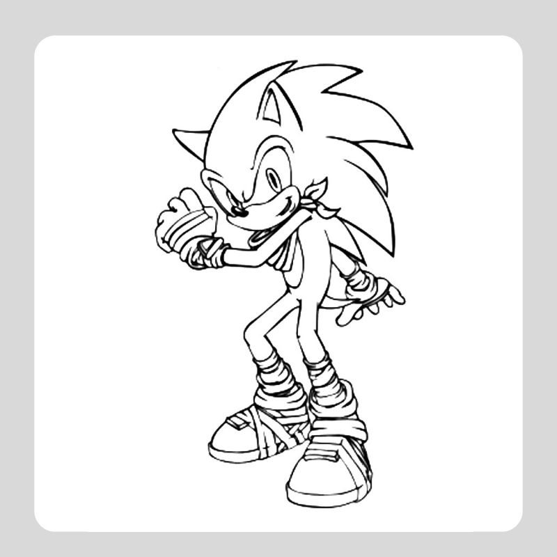 tranh tô màu sonic 20