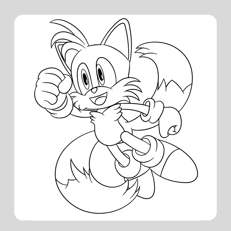 tranh tô màu sonic 26