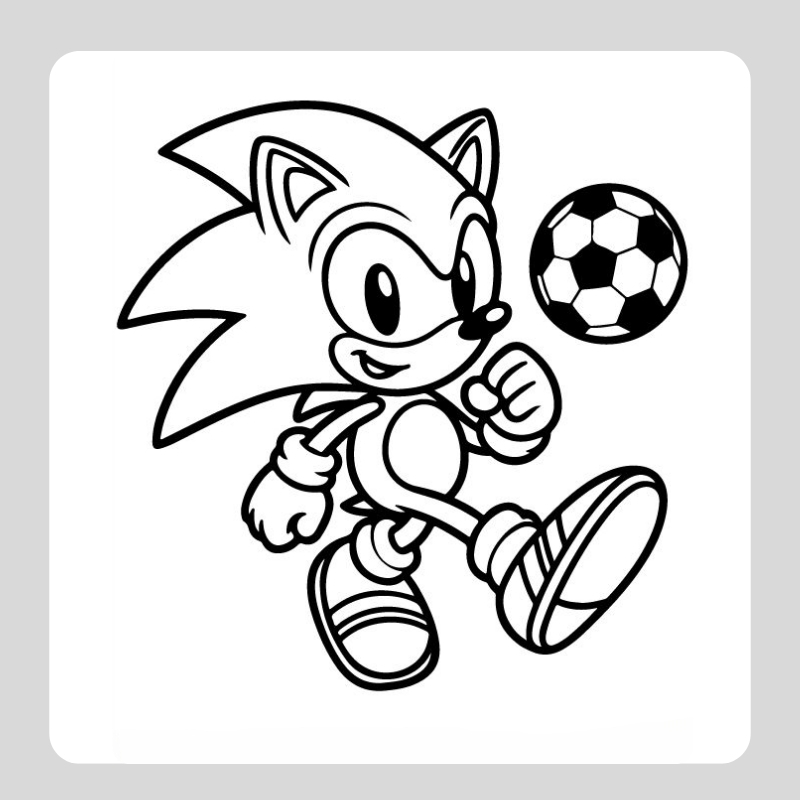tranh tô màu sonic 5