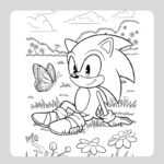 tranh tô màu sonic 7