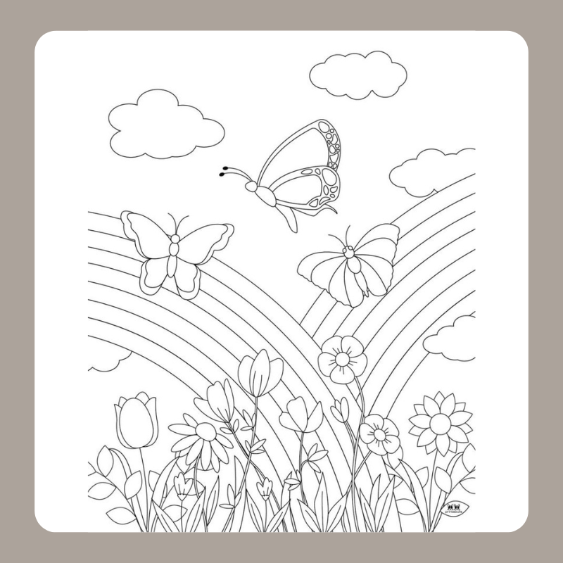 tranh tô màu vườn hoa 20