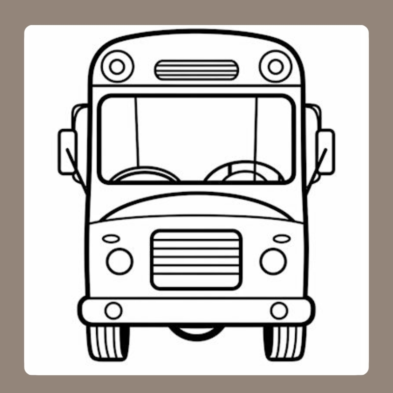 tranh tô màu xe buyt 14