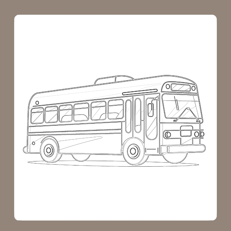 tranh tô màu xe buyt 15